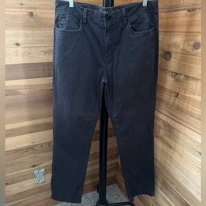 English Laundry Men's Slim Fit 5-Pocket Chino Pants 34x32 Charcoal Gray Stretch